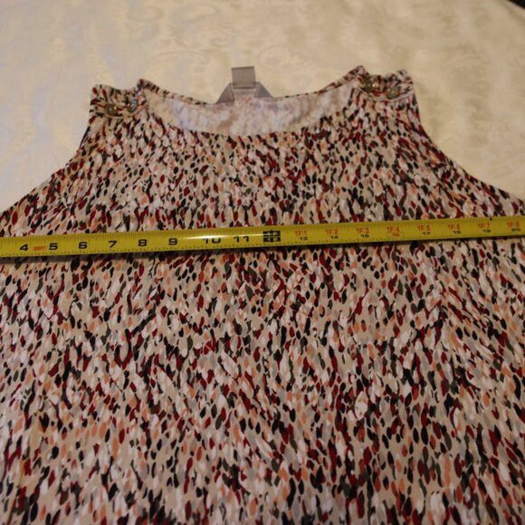 Liz Claiborne Studio Colorful Abstract Print Tank/Sleeveless Blouse Size Large - Picture 7 of 14